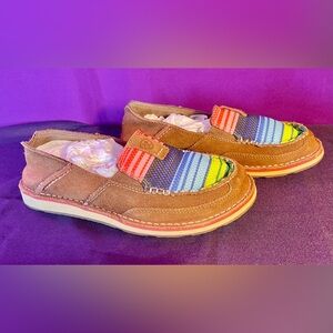 Ariat Cruisers Women's Slip-On Shoes, Size 7 B. Colorful Aztec Suede Leather